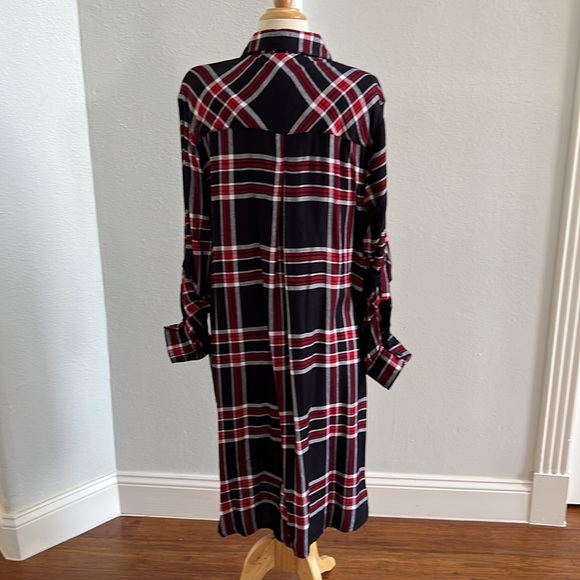 Plaid Red and Black Button Down BLL Nyc Size L - Picture 5 of 13